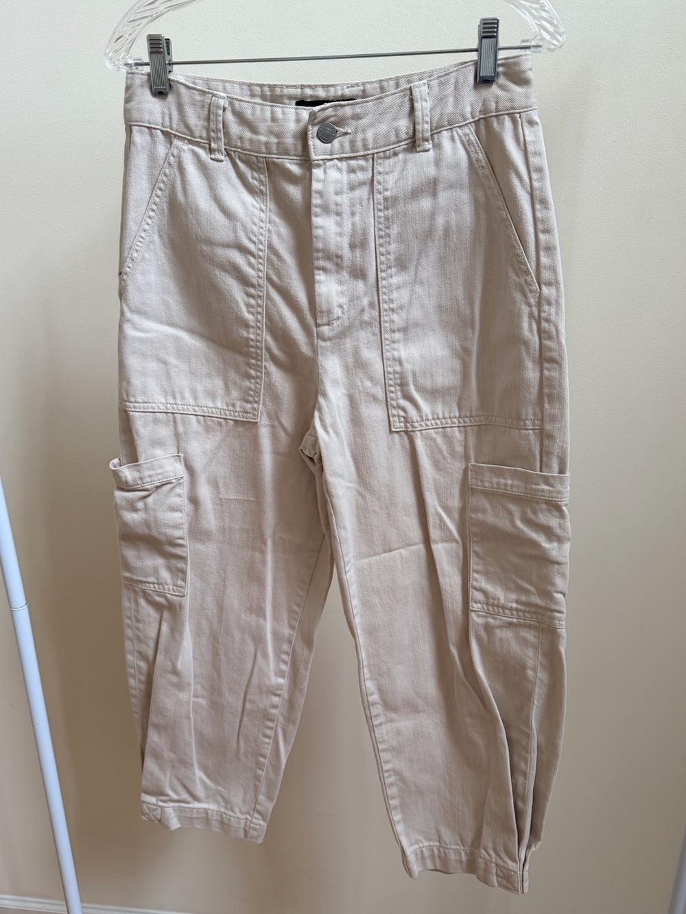 Banana Republic utility cargo pants tan Sz 4 women’s